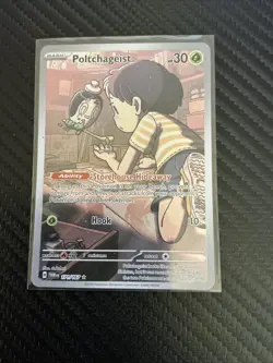 Poltchageist Holo Illustration Rare Pokemon TCG Twilight Masquerade 171/167 - Image 1
