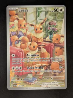 2024 Pokemon TCG Eevee 188/167 SV06: Twilight Masquerade Illustration Rare NM/M - Image 1