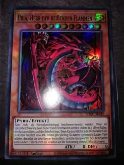 Yugioh Uria, Herr der reissenden Flammen SDSA-DE042 Ultra Rare 1. Aufl. Mint - Image 1