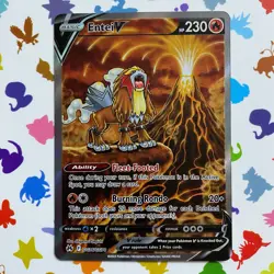 Entei V GG36/GG70 Crown Zenith NM Pokemon Card - Image 1