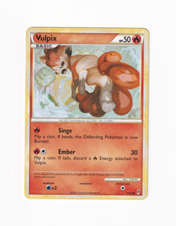 Vulpix 75/95 Call of Legends Regular Non Holo Pokemon Card Light Played LP - Image 1