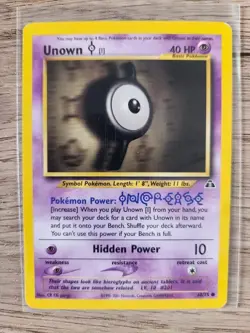 Unown I - Neo Discovery Set - 68/75 - Common - Pokemon Card - Unlimited - LP-NM - Image 1