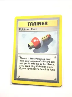 POKEMON FLUTE - 86/102 - Base Set - 4th Print - 1999-2000 - Pokemon Card - MP - Image 1