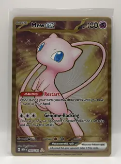 Mew ex 151 Gold Metal Card 205/165 Sv: Scarlet & Violet 151 UPC PROMO POKEMON - Image 1