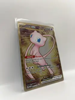 Mew ex 151 Gold Metal Card 205/165 Sv: Scarlet & Violet 151 UPC PROMO POKEMON - Image 2