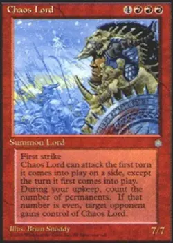 Chaos Lord ~ Heavily Played Ice Age MTG Magic UltimateMTG Red Card - Image 1
