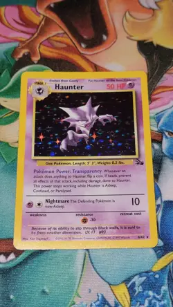 Haunter 6/62 Pokemon TCG Card Vintage WOTC - Fossil Rare Holo NM - Image 1