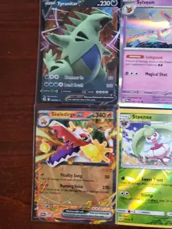 Pokemon 5 Card Lot Holos EX, V And Rare Cards , Great Value Set Building Lot6 - Image 2
