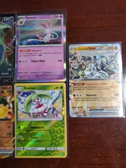 Pokemon 5 Card Lot Holos EX, V And Rare Cards , Great Value Set Building Lot6 - Image 3