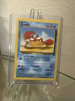 Pokemon TCG Krabby Fossil Card Regular Common, 51/62 LP - Image 1