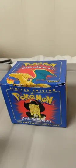 23K Gold Plated CHARIZARD Trading Card 1999 Burger King Pokemon Ball NEW SEALED - Image 4