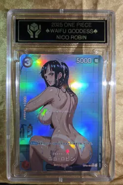 NICO ROBIN One Piece Waifu Goddess Card CUSTOM MADE Black Label - Image 1