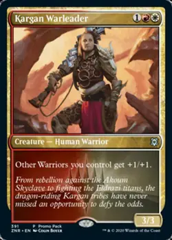 4x Kargan Warleader - Dark Frame Promo - Foil NM-Mint, English Unique & Misc Pro - Image 1