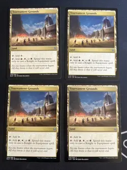4x Tournament Grounds (248) Throne of Eldraine LP MTG Magic x4 Playset MKE - Image 1