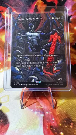 MTG Venom King in Black Normal NM Marvel Spider-Man! 🕷 Borderless - Image 1