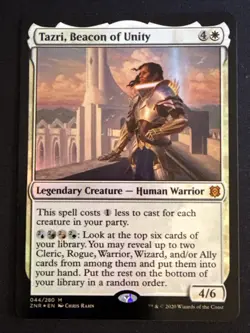 1x Foil Tazri, Beacon of Unity (044) Zendikar Rising LP MTG Magic the Gathering - Image 1