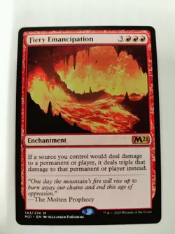 Fiery Emancipation Core Set 2021 Regular MTG - Image 1