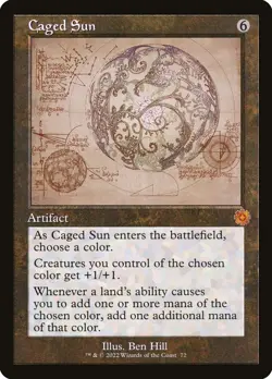 MTG Caged Sun The Brothers' War 72 Regular Mythic - Image 1
