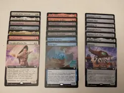 Magic MTG Brothers War Commander BRC Set of Rares Extended Art - Image 1