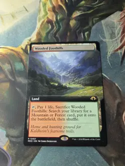 Wooded Foothills Extended Art Regular - Modern Horizons 3 MTG-NM - Image 2