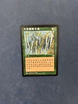 MTG SIMPLIFIED CHINESE PORTAL NATURE'S CLOAK NM MAGIC THE GATHERING RARE GREEN - Image 1