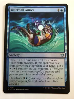 MTG Bloomburrow Otterball Antics Foil 0063 NM - Image 1