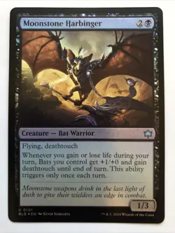 MTG Bloomburrow Moonstone Harbinger Foil 0101 NM - Image 1