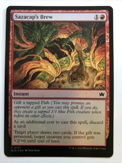MTG Bloomburrow Sazacap’s Brew Foil 0151 NM - Image 1
