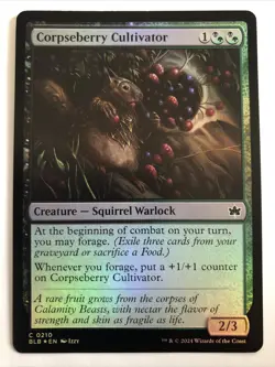 MTG Bloomburrow Corpseberry Cultivator Foil 0210 NM - Image 1