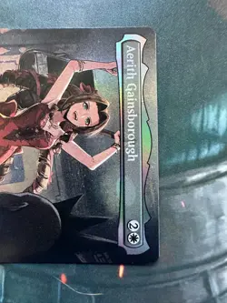 FOIL Aerith Gainsborough (Borderless) Final Fantasy MTG RC Promo - Image 3
