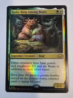 MTG - Kudo, King Among Bears FOIL - Modern Horizons 3 - Image 1