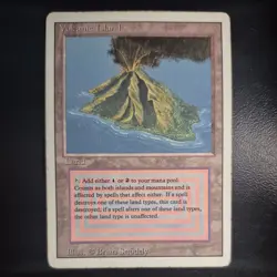 Volcanic Island Revised LP Light Play MTG Magic The Gathering - Image 1