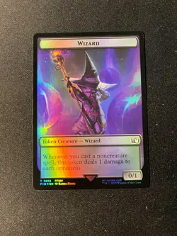 MTG Final Fantasy TOKEN Hero/Wizard Foil #T15 - NM - Image 1