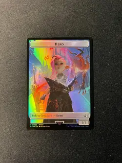 MTG Final Fantasy TOKEN Hero/Wizard Foil #T15 - NM - Image 2