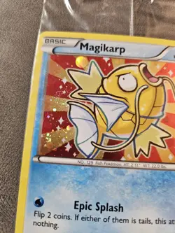 Pokemon TCG Magikarp 🌀SWIRL XY143 Target Black Star Promo Holo 2016 - SEALED - Image 2
