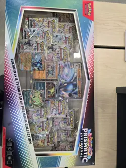 2 x Pokemon Prismatic Evolutions Lucario EX and Tyranitar EX Premium Collection - Image 1