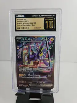 2023 Pokemon Miraidon EX SV 244/198 SPECIAL ILLUSTRATION RARE CGC PRISTINE 10 - Image 1