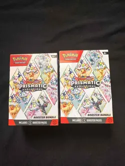 Pokemon TCG: Prismatic Evolutions - Booster Bundle - Lot of 2 - SEALED - Image 1