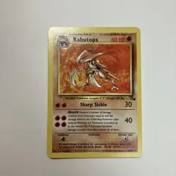 Pokemon Kabutops 24/62 Fossil Unlimited 24/62 WOTC Non Holo Rare - Image 1