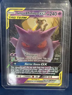 2019 Pokemon Sun & Moon Team Up Gengar & Mimikyu GX #53 Tag Team *read* - Image 1