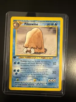 Pokemon TCG Piloswine 44/111 Neo Genesis Non Holo - Image 1