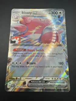 Play! Pokemon Prize Pack Series 7 Twilight Masquerade Blissey ex 134/167 - NM - Image 4