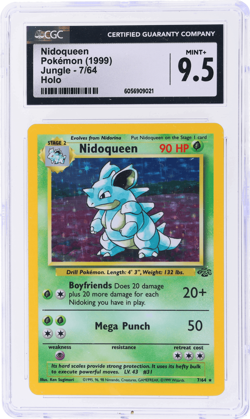 1999 Pokemon Jungle Nidoqueen Holo #7 CGC 9.5 - Image 1
