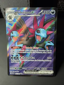 2025 Pokemon SV White Flare WHT EN Hydreigon ex Ultra Rare 161/086 - Image 1