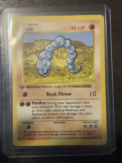 Pokemon - Base Set 1st Edition Shadowless - Onix 56/102 - Common - Image 1