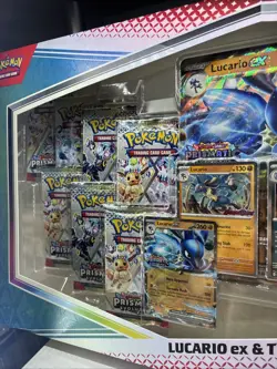 Prismatic Evolutions Lucario EX Tyranitar EX Premium Collection *NO BOX* Pokemon - Image 3