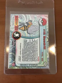 Topps Chrome Pokemon, Beedrill, Chrome Sparkle, #15 - Image 3