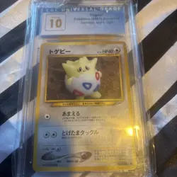 Pokemon Togepi Japanese NO.175 Darkness And To Light Cgc Pristine 10 Cgc Low Pop - Image 1