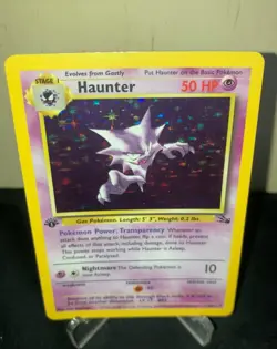 Pokemon TCG First Edition Haunter Fossil Holo 1999 6/62 NM Never Played - Image 1