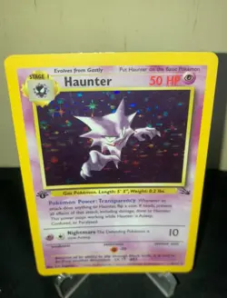 Pokemon TCG First Edition Haunter Fossil Holo 1999 6/62 NM Never Played - Image 4